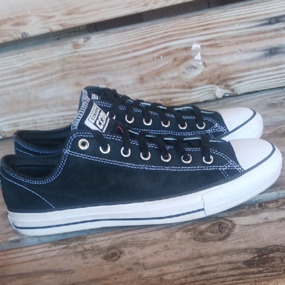 Converse Cons Black and White Canvas Sneakers - Picture 8 of 16